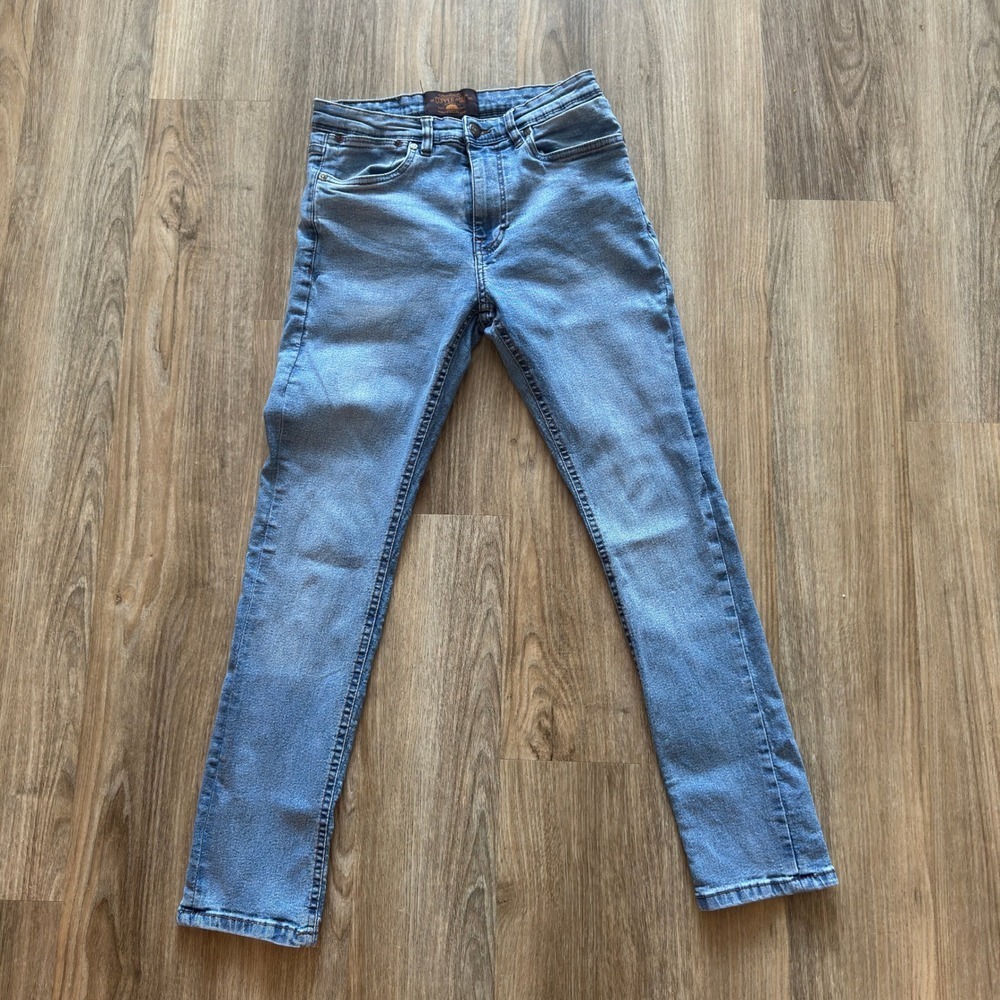 Copper & Oak Supply Co Mens Slim Fit Light Wash Jeans 30x30 Peacock Blue HOF562